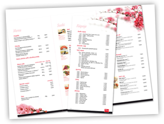 Menu karta - Ai Sushi